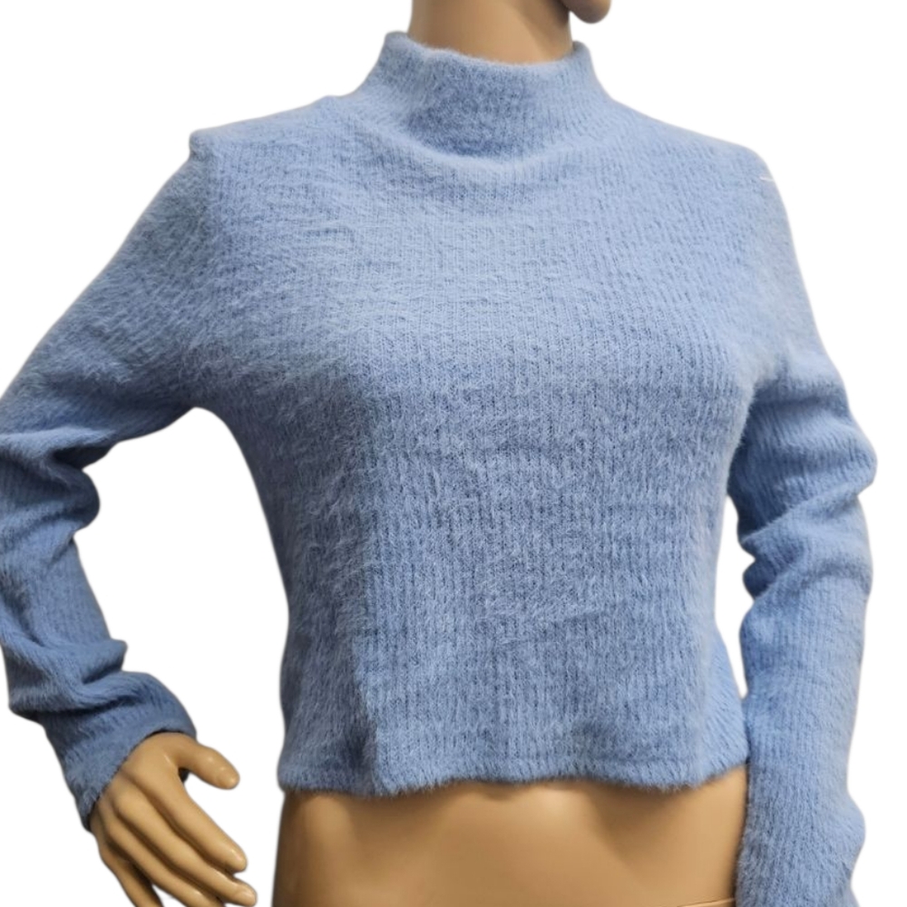 Zara Light Blue Women's Sweater - Picture 2 of 6